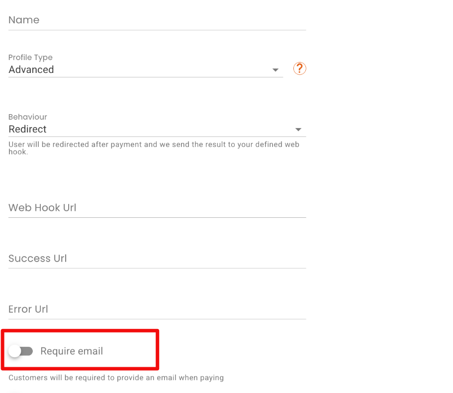 Require Email is Set to True