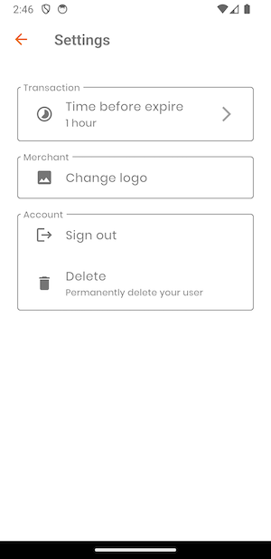 Settings Page