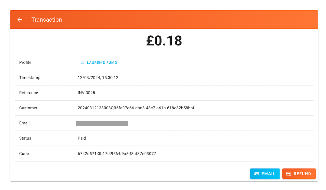 Transaction View