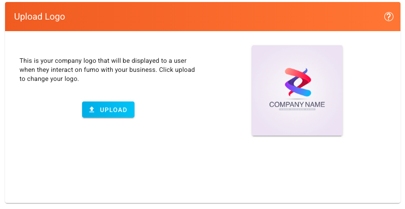 Upload Logo Screen